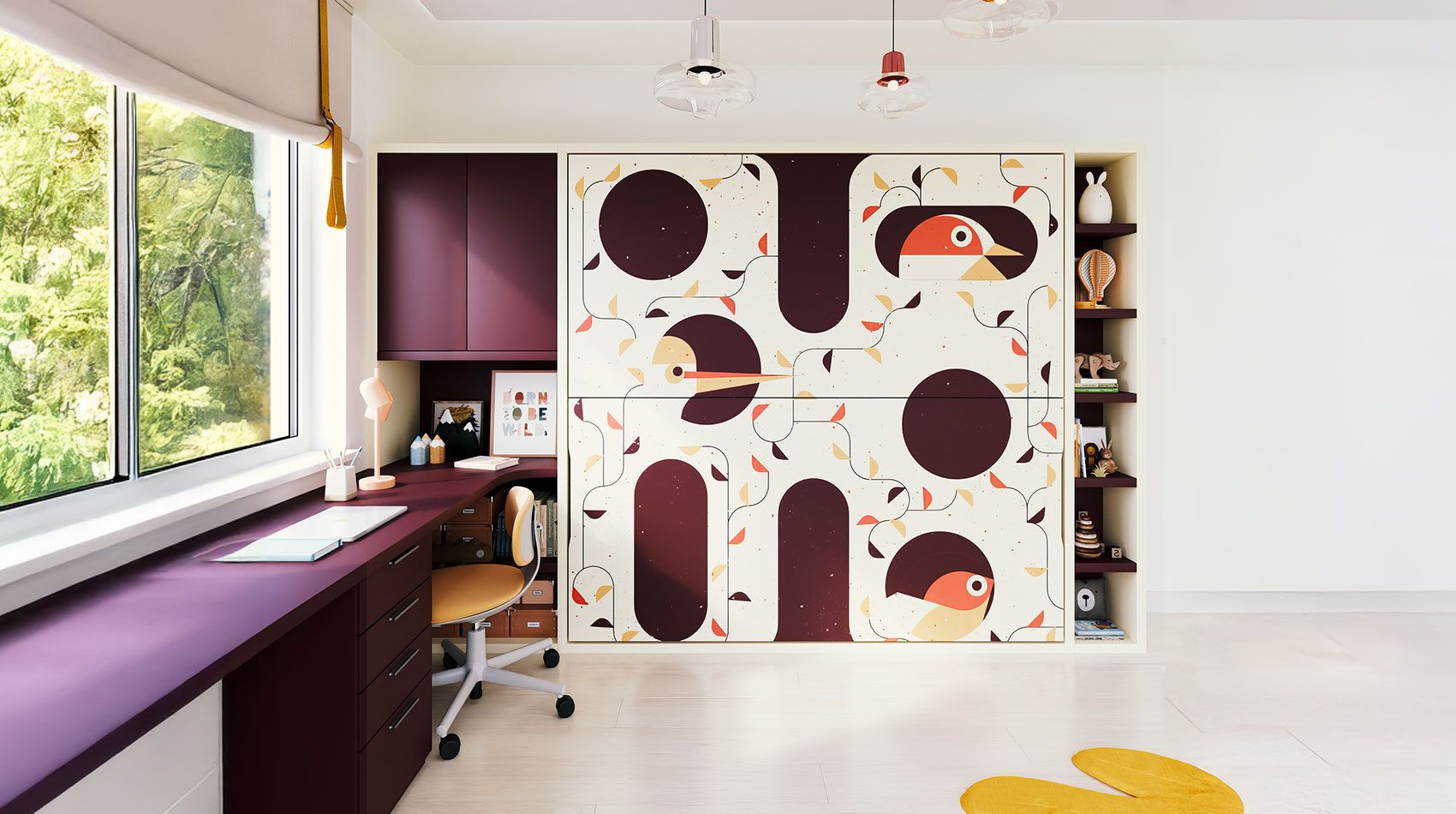 W5 – Flap bunk bed / Giorno