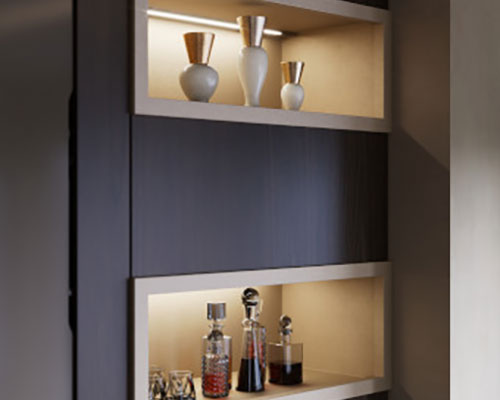 Cubbies con luci LED integrateCubby with integrated LED light